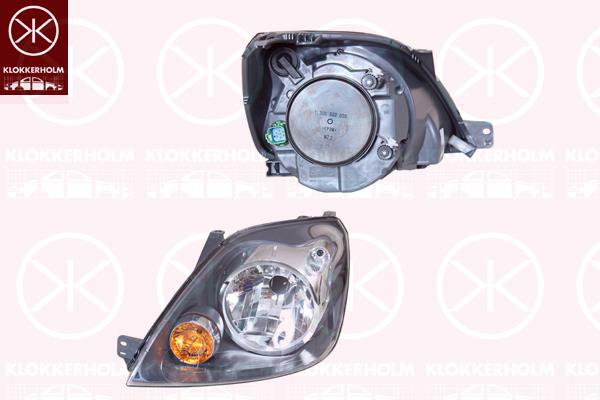 Headlight, H4, with motor for headlamp levelling, Left, without reflector, 1 526 776 (FORD), 6S61-13W030-AE (FORD)