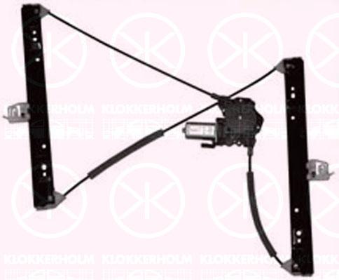 Window Regulator, 2-dr, with electric motor, Electric, Right, Number of pins: 2, 1 233 191 (FORD), 1212563 (FORD), 1214316 (FORD), 1227333 (FORD), 1233191 (FORD), 1317299 (FORD), 1318770 (FORD), 1331309 (FORD), 1372500 (FORD), 1436745 (FORD), 1478271 (FORD), 1498046 (FORD), 1528041 (FORD), 1567725 (FORD)