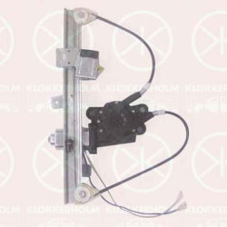 Window Regulator, 4-dr, Right Rear, with electric motor, Number of pins: 2, Electric, 1 447 359 (FORD), 1 528 042 (FORD), 1326189 (FORD)