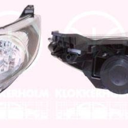 Headlight, H7/H1, with motor for headlamp levelling, Hella, Right, Housing Colour: black, Illuminance [lx]: 17.5, 1 579 901 (FORD), 1 678 062 (FORD), 1 734 613 (FORD), 1579901 (FORD), 1661431 (FORD), 1678062 (FORD)