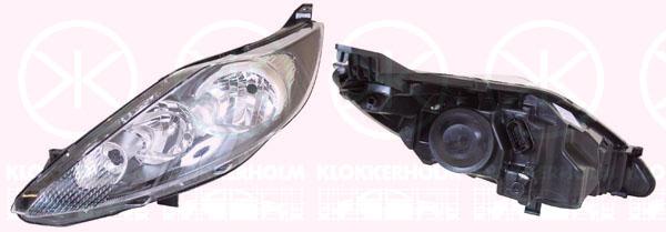 Headlight, H7/H1, with motor for headlamp levelling, Left, Illuminance [lx]: 20, Housing Colour: black, 1 580 705 (FORD), 1 524 273 (FORD), 1 661 433 (FORD), 1 678 066 (FORD), 1530505 (FORD), 1734615 (FORD)