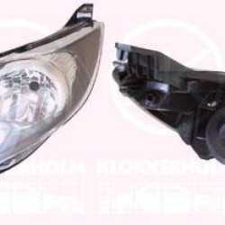 Headlight, H7/H1, with motor for headlamp levelling, Left, Illuminance [lx]: 20, Housing Colour: black, 1 580 705 (FORD), 1 524 273 (FORD), 1 661 433 (FORD), 1 678 066 (FORD), 1530505 (FORD), 1734615 (FORD)