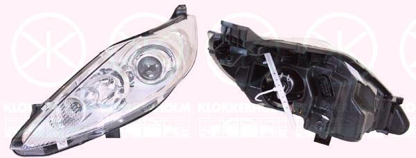 Headlight, H7/H1, with motor for headlamp levelling, Right, Housing Colour: chrome, Illuminance [lx]: 17.5, 1 524 270 (FORD), 1 579 905 (FORD), 1 661 616 (FORD), 1 740 029 (FORD), 1530503 (FORD), 1549506 (FORD), 1579905 (FORD), 1661616 (FORD), 1678064 (FORD)