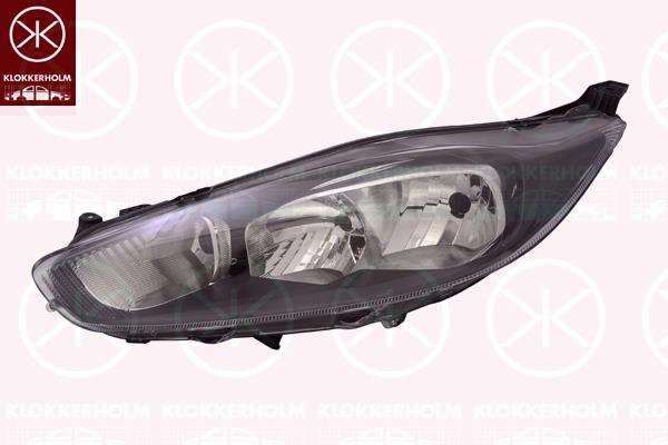 Headlight, Visteon, Left, Illuminance [lx]: 17.5, H7, H15, Housing Colour: black, with motor for headlamp levelling, 1 857 451 (FORD), 1 874 073 (FORD), 1 767 024 (FORD), 1 789 946 (FORD), 1 806 749 (FORD), 1 831 958 (FORD), 1 857 449 (FORD), 1874083 (FORD), 2126888 (FORD)