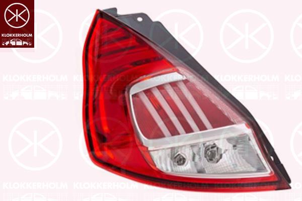 Tail Light Assembly, Left, Number of Doors: 3-5, Light Function: with taillight (LED), P21W, PY21W, W16W, Varroc, 1900005 (FORD), 2141258 (FORD)