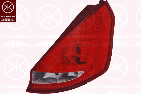 Tail Light Assembly, without bulb holder, Right, Number of Doors: 3-5, 1 513 146 (FORD), 1 709 552 (FORD), 1513146 (FORD)