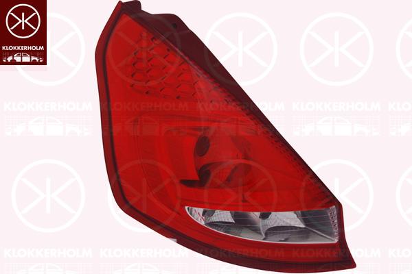 Tail Light Assembly, without bulb holder, Left, Number of Doors: 3-5, 1 513 152 (FORD), 1 709 553 (FORD), 1513152 (FORD)