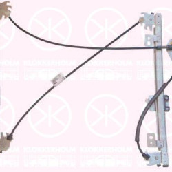 Window Regulator, 2-dr, without electric motor, Electric, Right, 1 583 670 (FORD), 1 674 680 (FORD), 1 836 011 (FORD), 1515937 (FORD), 1515939 (FORD), 1518829 (FORD), 1518830 (FORD), 1543200 (FORD), 1543201 (FORD), 1547268 (FORD), 1547269 (FORD), 1573823 (FORD), 1573827 (FORD), 1583670 (FORD), 1583671 (FORD)