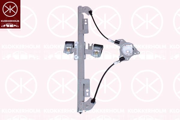 Window Regulator, 4-dr, OE-type, without electric motor, Electric, Left Front, 1 573 811 (FORD), 1 633 102 (FORD), 1 837 995 (FORD), 1515307 (FORD), 1515308 (FORD), 1518804 (FORD), 1518805 (FORD), 1523544 (FORD), 1523546 (FORD), 1543193 (FORD), 1543194 (FORD), 1547256 (FORD), 1547260 (FORD), 1573811 (FORD), 1573819 (FORD), 1602217 (FORD), 1602222 (FORD)