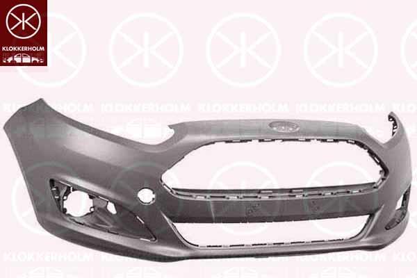 Bumper, w/primer, Front, 1 805 878 (FORD), 1 814 802 (FORD), 1783068 (FORD), 18 14 802 (FORD), 1805890 (FORD), 1814802 (FORD)