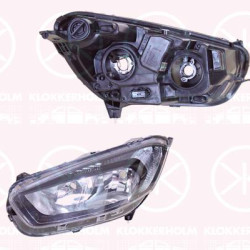 Headlight, Left, H7, H15, Housing Colour: black, with motor for headlamp levelling, 2243626 (FORD), 2263646 (FORD), JT7613W030CD (FORD), JT76-13W030-CD (FORD)