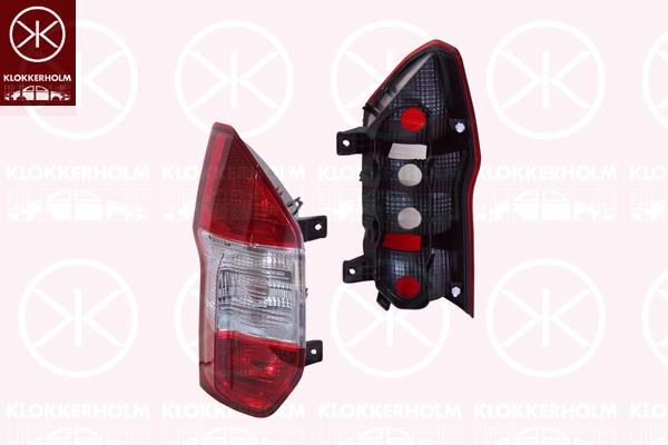 Tail Light Assembly, without bulb holder, Left, 1833661 (FORD), 1841017 (FORD), 1918778 (FORD), 1944521 (FORD), 2069626 (FORD)