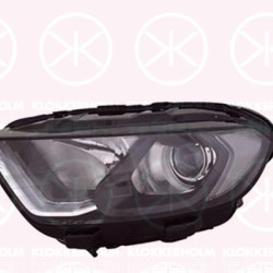 Headlight, Left, H1, Lamp Type: H18, Optical Impression: black, with daytime running light (LED), with motor for headlamp levelling, 2220303 (FORD), GN15-13W030-YA (FORD)