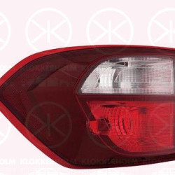 Tail Light Assembly, Left, Outer section, Trim Level: Niveau 3, with bulb holder, W21/5W, W16W, 2167289 (FORD), 2304079 (FORD), GN1513405DD (FORD)