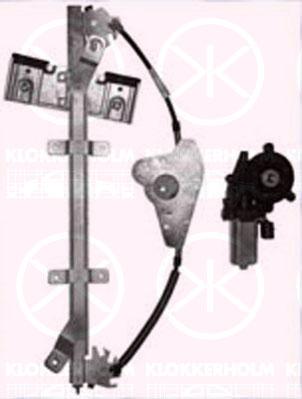 Window Regulator, 4-dr, with electric motor, Electric, Left Front, 1 225 874 (FORD), 1 498 141 (FORD), 1 553 149 (FORD), 1206157 (FORD), 1206824 (FORD), 1225874 (FORD), 1255983 (FORD), 1326202 (FORD), 1337224 (FORD), 1448094 (FORD), 1498141 (FORD), 1528175 (FORD), 1553149 (FORD), 1609124 (FORD)