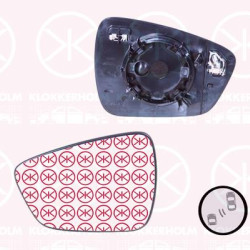 Mirror Glass, exterior mirror, Left, Heatable blind spot mirror, Aspherical, 2 461 487 (FORD), 2461487 (FORD), LV4B-17T675-BB (FORD)