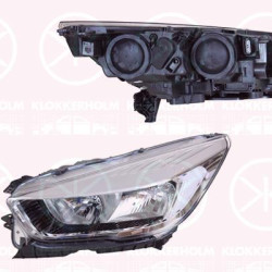 Headlight, Base, Right, Illuminance [lx]: 12.5, H7, H15, with motor for headlamp levelling, Valeo, 2207563 (FORD), 2339941 (FORD), 2370324 (FORD), GV41-13W029-AG (FORD)