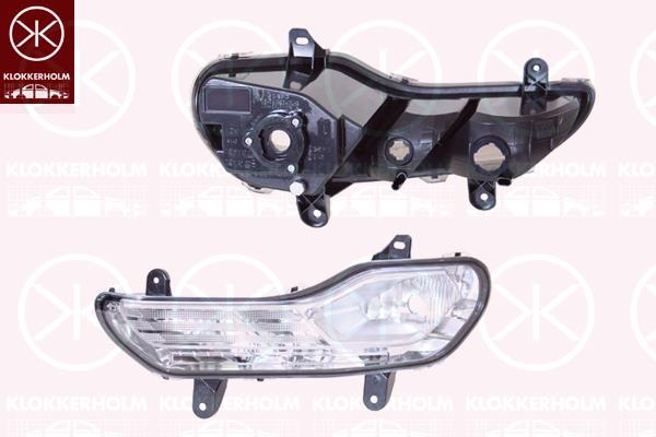 Front Fog Light, Left Front, H10, PY21W, W5W, with position light, 1849468 (FORD), CV44-13B221-BG (FORD)