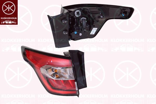 Tail Light Assembly, Trim Level: Level 1, Right, Outer section, 2069448 (FORD), 2333195 (FORD), 2339935 (FORD), 2339937 (FORD), GV41-13404-AD (FORD)