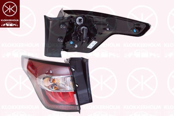 Tail Light Assembly, Trim Level: Sport, Level 1, Left, Outer section, 2069458 (FORD), 2220999 (FORD), 2320973 (FORD), GV41-13405-DF (FORD)