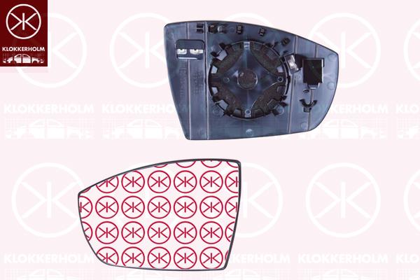 Mirror Glass, exterior mirror, Left, Heatable, Aspherical, 1 894 279 (FORD), 5220900 (FORD), CV4417T675AA (FORD)