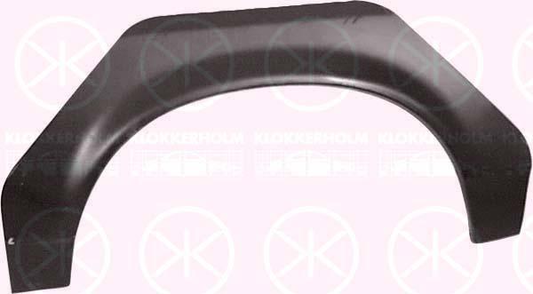 Quarter Panel, 2-dr, Wheel Arch Border, Repair Panel, Left Rear, Outer section, 