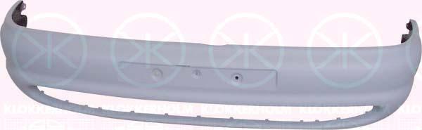 Bumper, w/primer, Front, 1 102 588 (FORD), 7M0 807 217C GRU (VW), 7M0807217C GRU (SEAT)