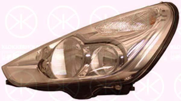 Headlight, Left, Illuminance [lx]: 37.5, Bi-Xenon, with dynamic bending light, D1S/H1, without control unit for Xenon, with motor for headlamp levelling, Hella, 1 406 377 (FORD), 1 699 374 (FORD), 1 801 378 (FORD), 1462923 (FORD), 1473430 (FORD), 1580307 (FORD), 1699374 (FORD), 6M21 13006AC (FORD), 6M21 13006AE (FORD), 6M21 13006AF (FORD), 6M21 13006AG (FORD)