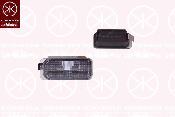 Licence Plate Light, without bulb holder, 1 423 046 (FORD), 1 504 964 (FORD), 1504964 (FORD), 5 105 886 (FORD), 6M2A-13550-AC (FORD)