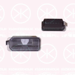 Licence Plate Light, without bulb holder, 1 423 046 (FORD), 1 504 964 (FORD), 1504964 (FORD), 5 105 886 (FORD), 6M2A-13550-AC (FORD)