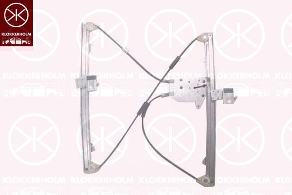 Window Regulator, without electric motor, Electric, Right Front, 1 722 857 (FORD), 1 766 158 (FORD), 1 776 603 (FORD), 1548849 (FORD), 1639954 (FORD), 1702515 (FORD), 1722857 (FORD), 1766158 (FORD), 1776603 (FORD), 1799999 (FORD), 1881247 (FORD)