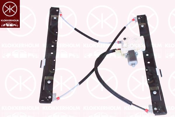 Window Regulator, Left Front, Electric, with comfort function, with electric motor, Number of pins: 6, 1548850 (FORD), 1639955 (FORD), 1702516 (FORD), 1722858 (FORD), 1766159 (FORD), 1376856 (FORD), 1776604 (FORD), 1800000 (FORD), 1881248 (FORD), 6M21U27000BR (FORD)