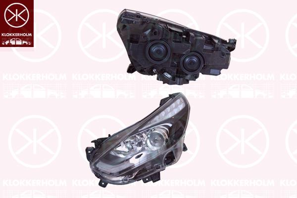 Headlight, Right, Trim Level: ST-LINE, Illuminance [lx]: 17.5, H7/H7, PWY24W, Valeo, 2272545 (FORD), FM2B-13W029-GA (FORD)