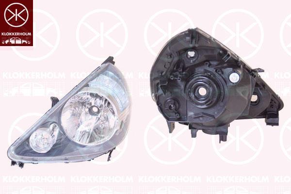 Priekinis žibintas, Right, H4, Stanley-type, without motor for headlamp levelling, Housing Colour: black, 33101SAAG52 (HONDA)