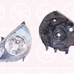 Priekinis žibintas, Right, H4, Stanley-type, without motor for headlamp levelling, Housing Colour: black, 33101SAAG52 (HONDA)