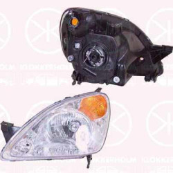 Priekinis žibintas, H4, without motor for headlamp levelling, Left, Illuminance [lx]: 12.5, Indicator Colour: yellow, 33151S9AG01 (HONDA), 33151SCAG01 (HONDA)