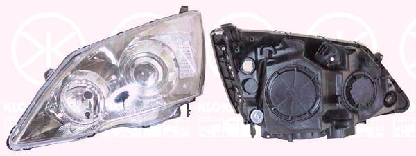 Priekinis žibintas, HB3, H1, with motor for headlamp levelling, Right, Illuminance [lx]: 17.5, Housing Colour: Smoke Grey, 33101SWWG01 (HONDA)