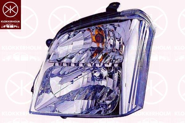 Headlight, Left, H4, without motor for headlamp levelling, 8973573260 (ISUZU), 8973677300 (ISUZU), 8973742160 (ISUZU), 8980043140 (ISUZU)