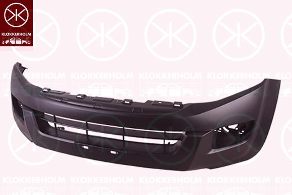 Bumper, 4WD, Front, black, 8-98196573-0 (ISUZU)