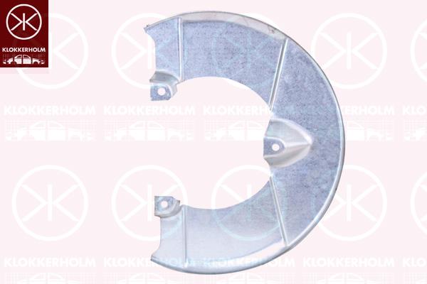 Splash Guard, brake disc, Front Axle, for brake disc diameter [mm]: 276, Zinc-coated, 0000500306597 (IVECO), 500306597 (IVECO)