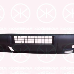 Bumper, Front, black, with hole(s) for fog lights, 504099353 (IVECO)