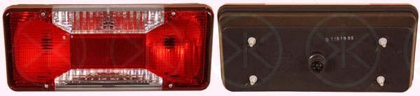 Tail Light Assembly, Chassis, with bulb holder, Left, 0000069500032 (IVECO), 0005801631438 (IVECO), 5801351218 (IVECO), 69500032 (IVECO)