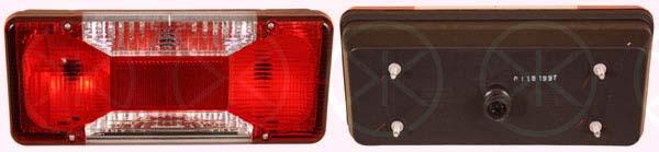 Tail Light Assembly, Chassis, with bulb holder, Right, 0000069500026 (IVECO), 0005801631433 (IVECO), 5801351224 (IVECO), 69500026 (IVECO)