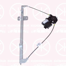 Window Regulator, with electric motor, with comfort function, Electric, Left Front, Number of pins: 6, 44 16 294 (OPEL), 504335520 (IVECO), 8200467971 (RENAULT), 93186237 (OPEL)