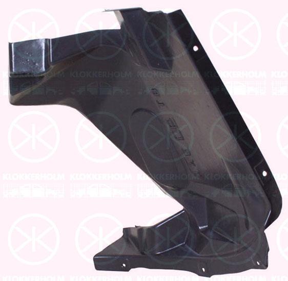 Liner, wheelhouse, Plastic, Left Front, Rear Section, 0000003802189 (IVECO), 3802189 (IVECO)