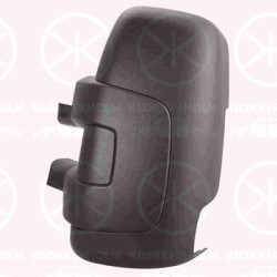 Housing, exterior mirror, Left, Short mirror arm, black, 00005801823582 (IVECO), 5801823582 (IVECO)