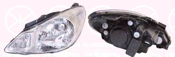 Headlight, H4, with motor for headlamp levelling, Left, Illuminance [lx]: 12.5, 92101 0X020 (HYUNDAI)