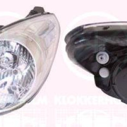 Headlight, H4, with motor for headlamp levelling, Left, Illuminance [lx]: 12.5, 92101 0X020 (HYUNDAI)