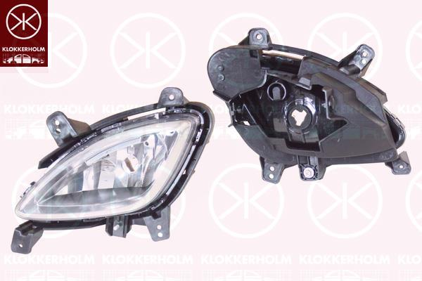 Front Fog Light, H27W/2, Left Front, 92201 0X100 (HYUNDAI)