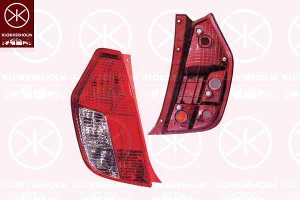 Tail Light Assembly, without bulb holder, Left, 92401 0X020 (HYUNDAI)